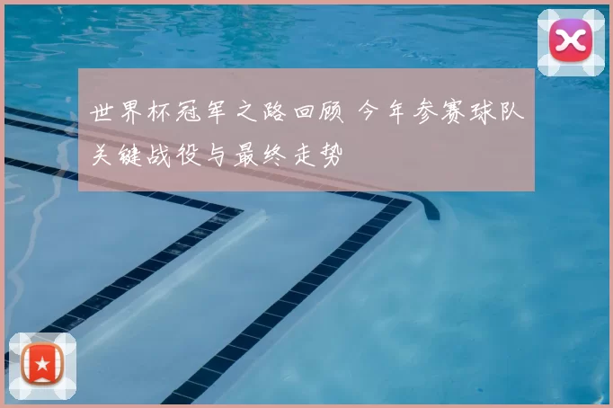 世界杯冠军之路回顾 今年参赛球队关键战役与最终走势